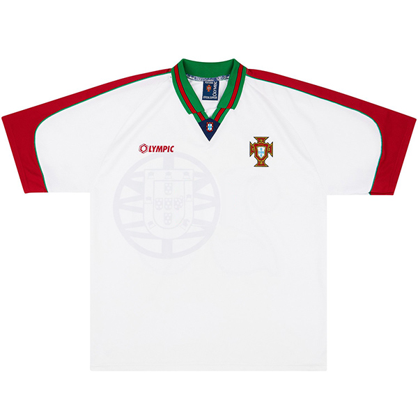 Portugal extérieur maillot rétro uniforme de football deuxième kit de football pour hommes chemise haute de sport 1996-1997